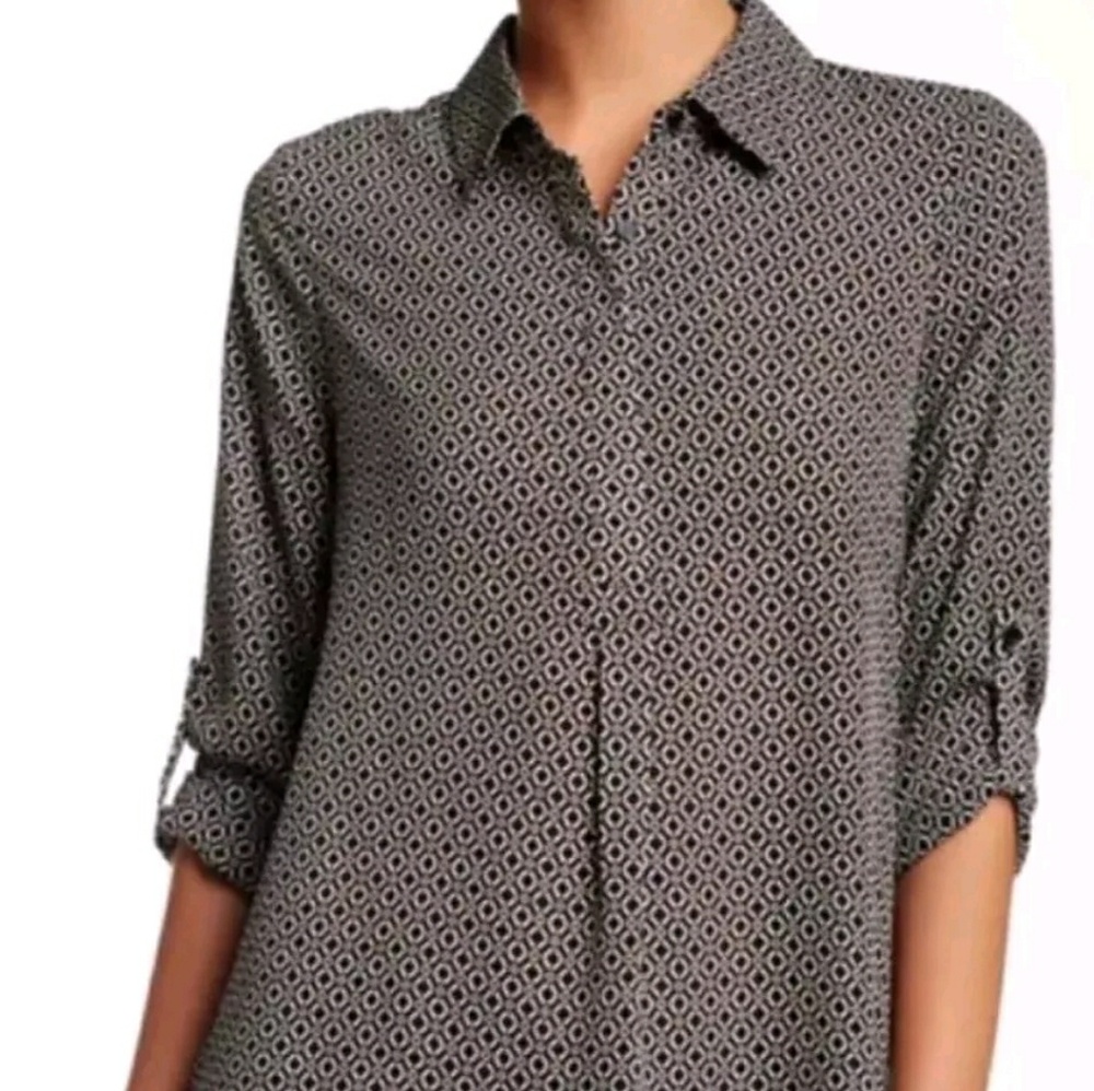 Anthro Pleione Geometric Tunic Dress